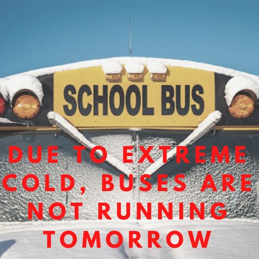 Buses Cancelled - January 15th