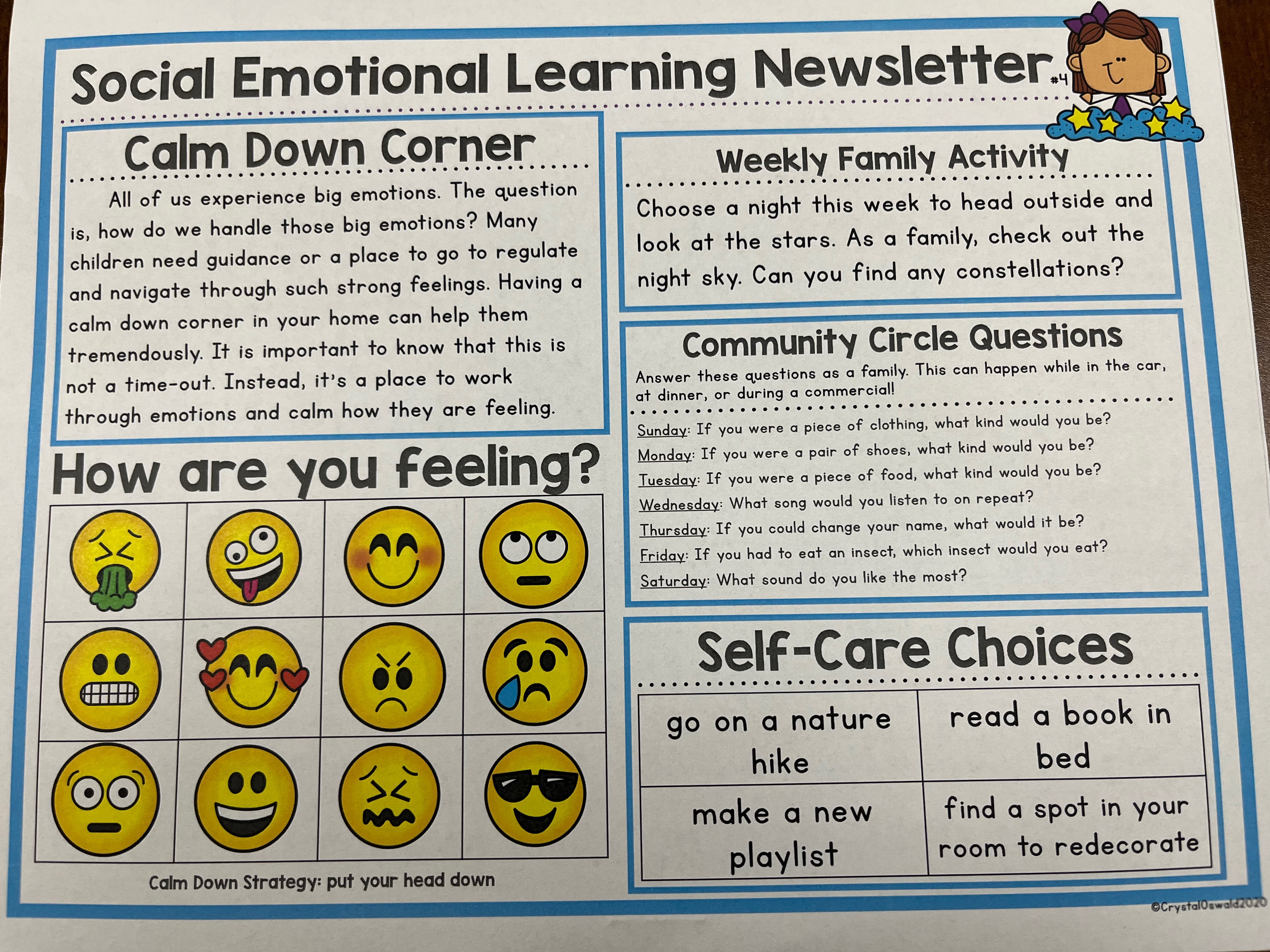 Social Emotional Learning Newsletter #4