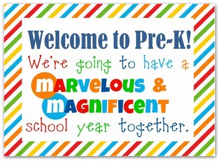 Pre-K Reminder